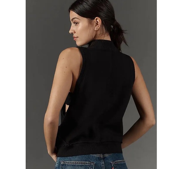 Pilcro by Anthropologie Black Tank with Side Cutouts - Picture 8 of 9